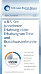 Mobile Screenshot of abs-brunnenservice.de